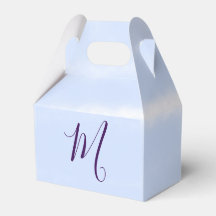 Lila pastell vattenfärg monogram namn bokstavretro