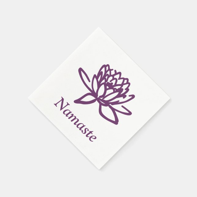 Lila Patina: Lotus Pappersservett (Hörn)