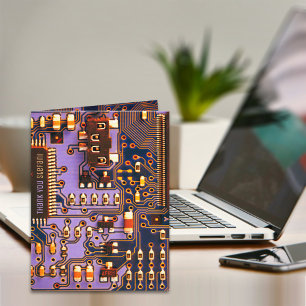 Lila PCB-kort, kretskort för elektroniska delar Tack Kort