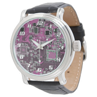 Lila PCB-kretskortdesign för IT-proffs Armbandsur
