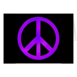 Lila Peace Hälsningskort