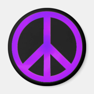 Lila Peace Magnet