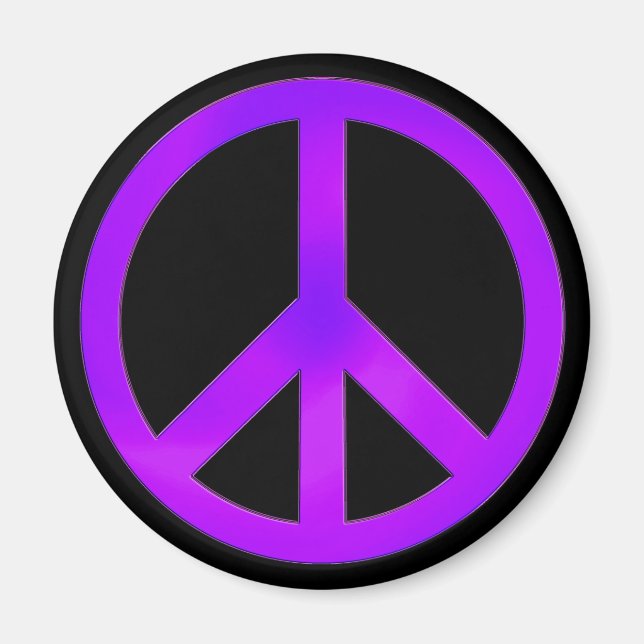 Lila Peace Magnet (Framsidan)