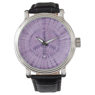 Lila Peace Tie Dye Armbandsur