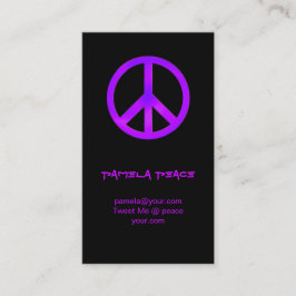 Lila Peace Visitkort