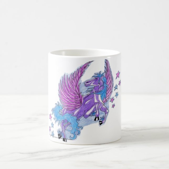 Lila Pegasus Fantasy Mugg (Center)