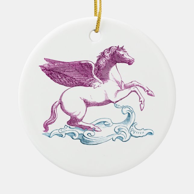Lila Pegasus Ornament (Framsidan)