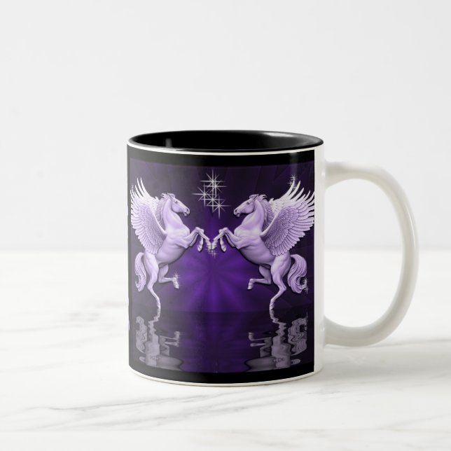 Lila Pegasus Reflection Coffee Mugg (Höger)