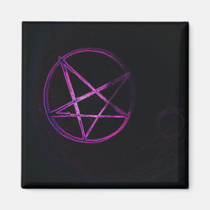lila pentagram magnet
