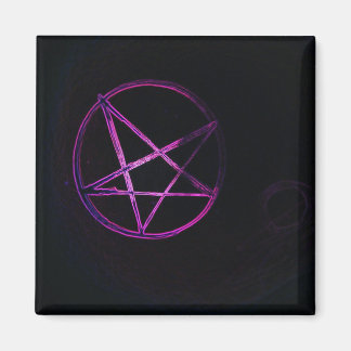 lila pentagram magnet