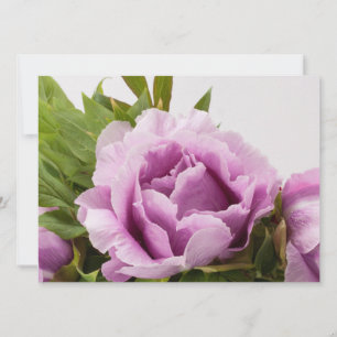 Lila Peonies Bouquet Inbjudningar