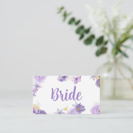 Lila Peonies Romantik Bröllop Place Card Placeringskort
