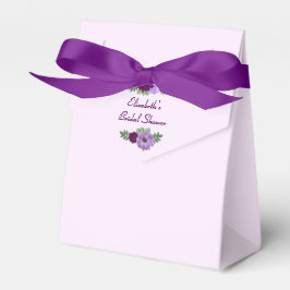 Lila Peony Blommig Bröllopsdusch Presentaskar