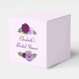 Lila Peony Blommig Bröllopsdusch Presentaskar