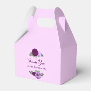 Lila Peony Blommigt Bröllop Presentaskar