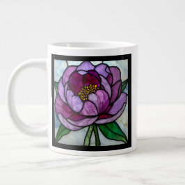 Lila Peony Fläckad Jumbo Mugg