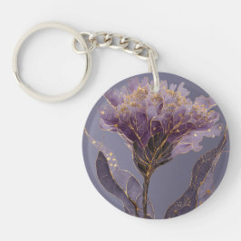 Lila Peony Inspirerad Blommig Med Guldaccent