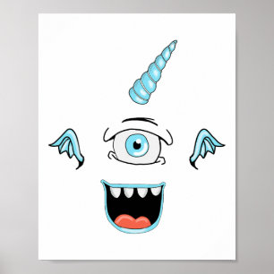 Lila People Eater Monster Halloween Costume Poster