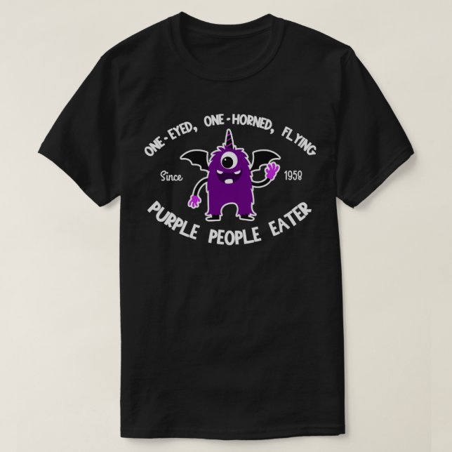 Lila People Eater T Shirt (Design framsida)