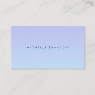 Lila Periwinkle Blue Gradient Modern Visitkort