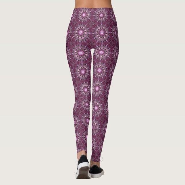 Lila persisk matta-legginningar leggings (Baksida)