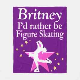 LILA PERSONLIG FIGUR SKATTEBLANKET FLEECEFILT