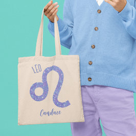 Lila Personlig för vackert Leo Astrology Tygkasse