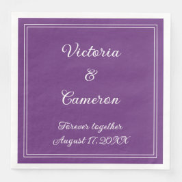 Lila Personlig Pappersservett