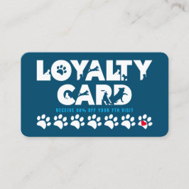 Lila Pet Grooming Loyalty Card Lojalitetskort
