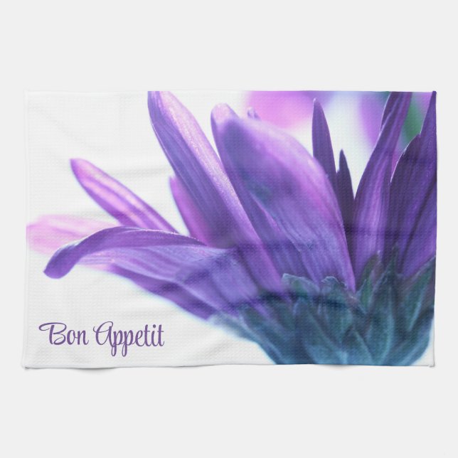 Lila Petals Bon Appetit Kitchen Towel Kökshandduk (Horisontell)