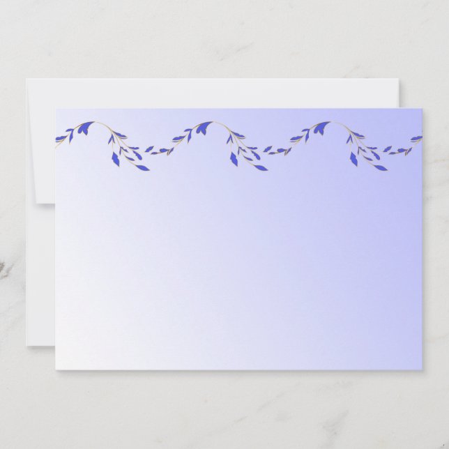 Lila Petals-inbjudan Inbjudningar (Framsida)