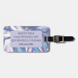 Lila Petals Luggage Tag Bagagebricka