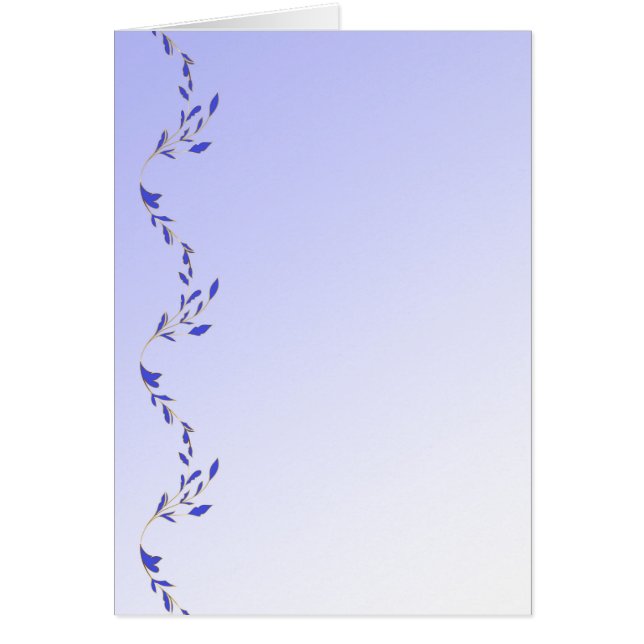 Lila Petals (porträtt) Hälsningskort (Framsidan)