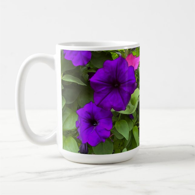 Lila Petunia - 15 oz. Mugg (Vänster)