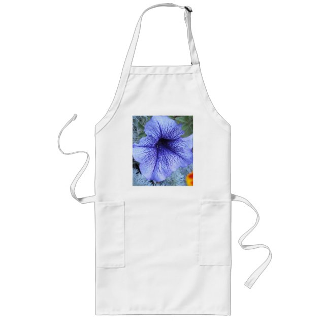 Lila Petunia Långt Förkläde (Framsidan)