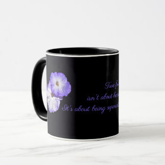 Lila Petunia Vänskap Kaffe Mugg