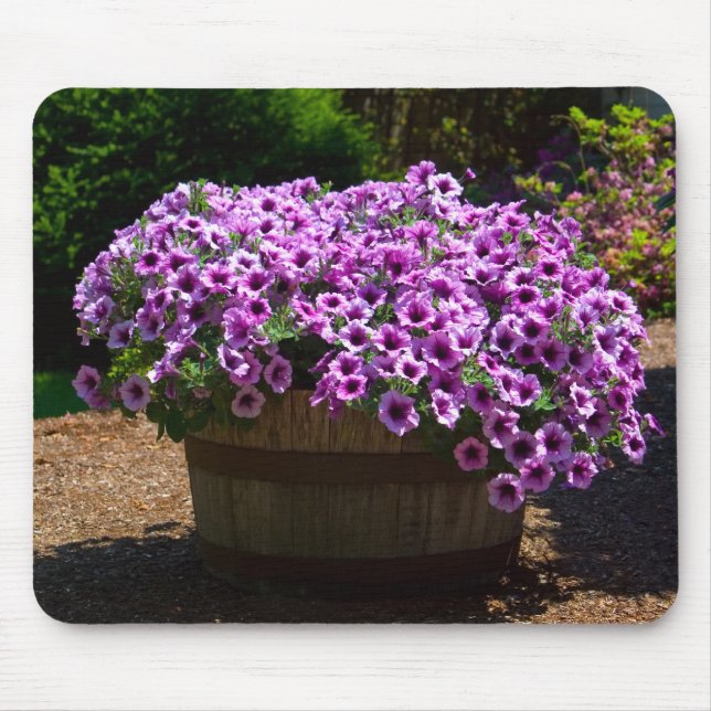 Lila Petunias Mousepad Musmatta (Framsidan)