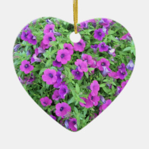 Lila Petunias Ornament