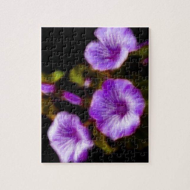 Lila Petunias Pussel (Vertikal)