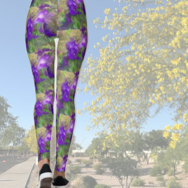 Lila Petunior Abstrakt Leggings