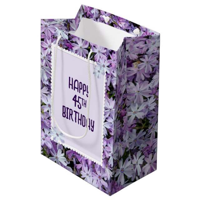 Lila Phlox för 45-årsdag (Framsidan Vinklad)