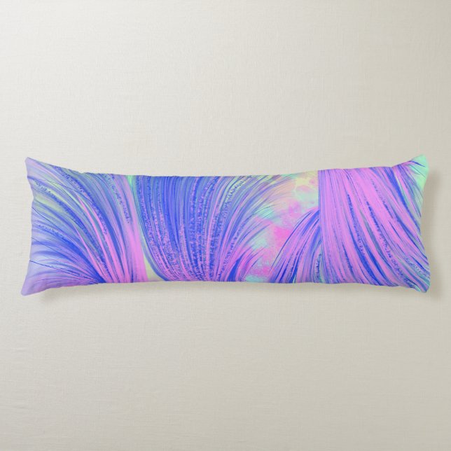 Lila Phoenix Feathers Kroppskudde (Framsidan)