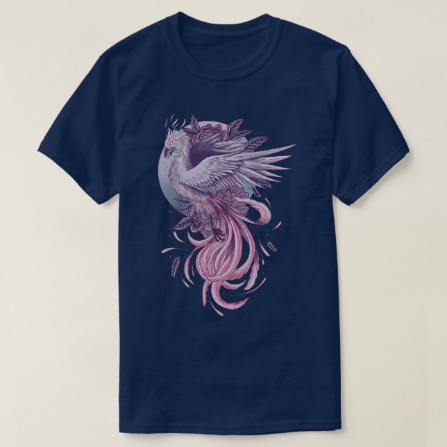 Lila phoenix t shirt (Design framsida)