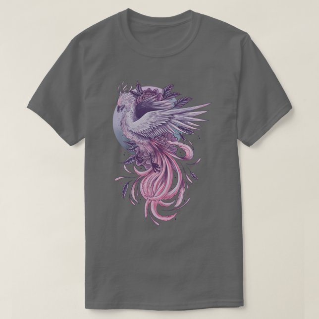 Lila phoenix t shirt (Design framsida)