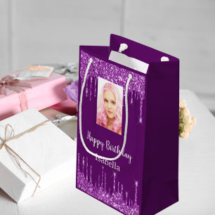 Lila Photo glitter tar fotofödelsedag
