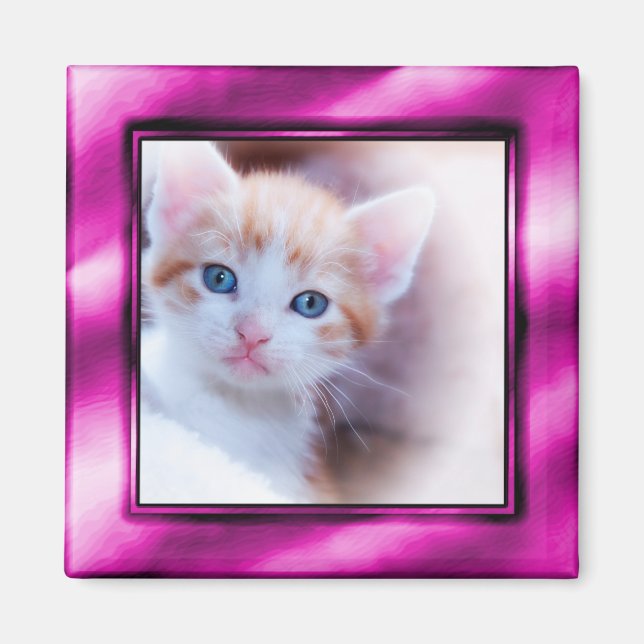 Lila Photo Ram Magnet (Framsidan)