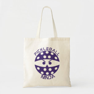 Lila Pickleball Ninja Tote Bag Tygkasse