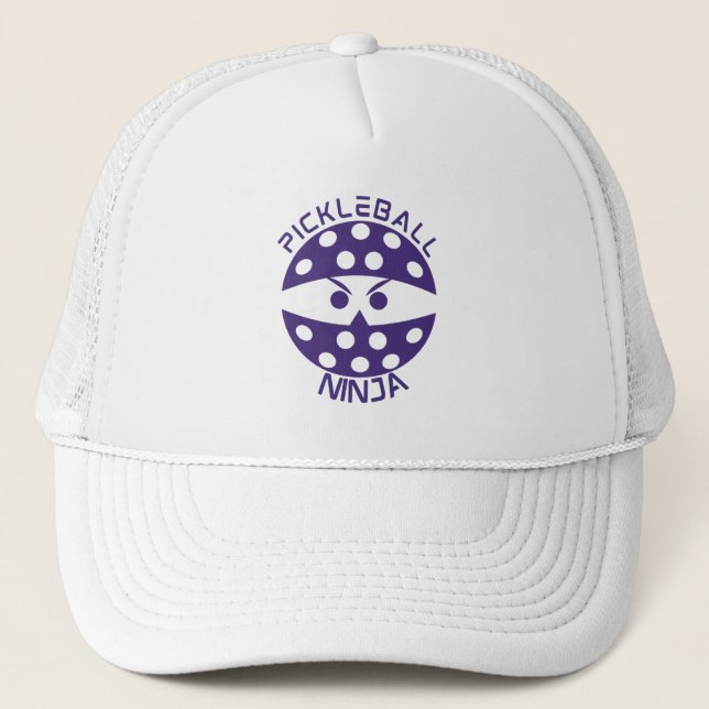 Lila Pickleball Ninja Truckerkeps (Framsida)