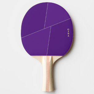 Lila Ping Pong Paddle Personlig med Namn Pingisracket