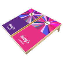 Lila & Pinks Cornhole Set - Personalize